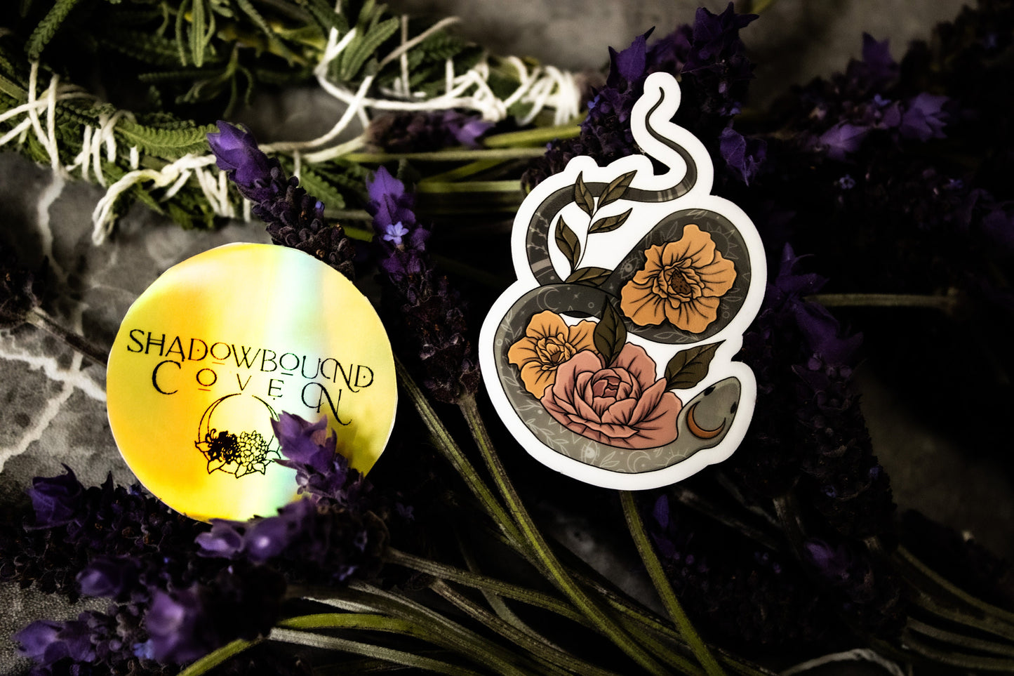 Sake With Florals - Waterproof vinyl sticker/decal