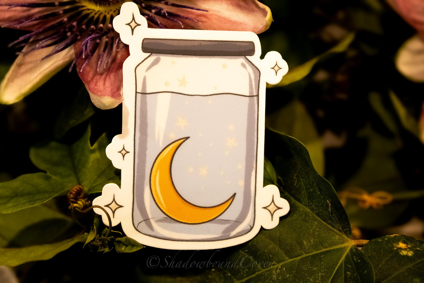 Moon Water in a Jar - Waterproof Vinyl Sticker