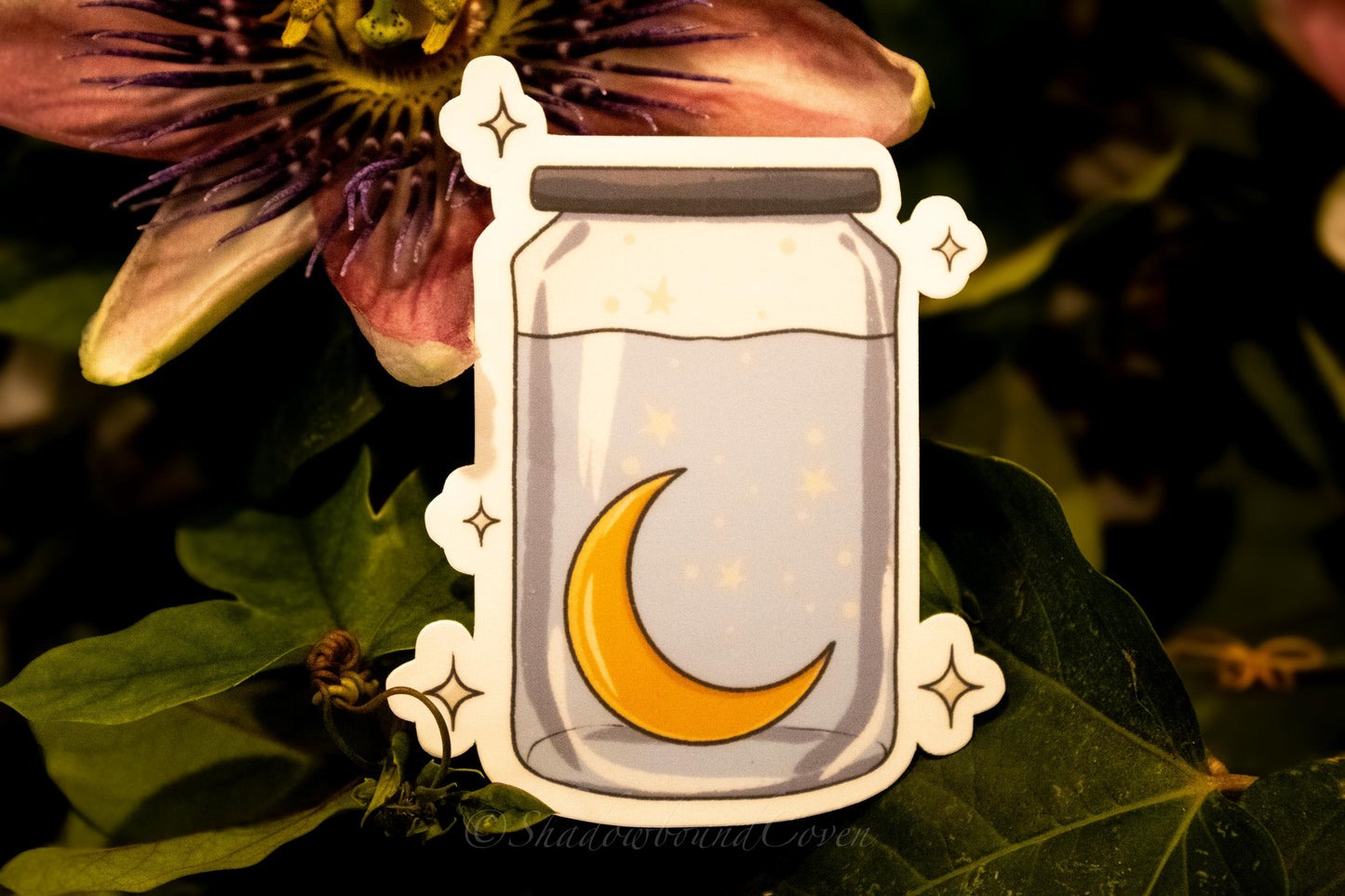 Moon Water in a Jar - Waterproof Vinyl Sticker