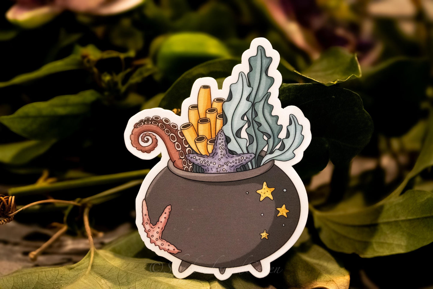 Oceanic Cauldron - Waterproof Vinyl Sticker