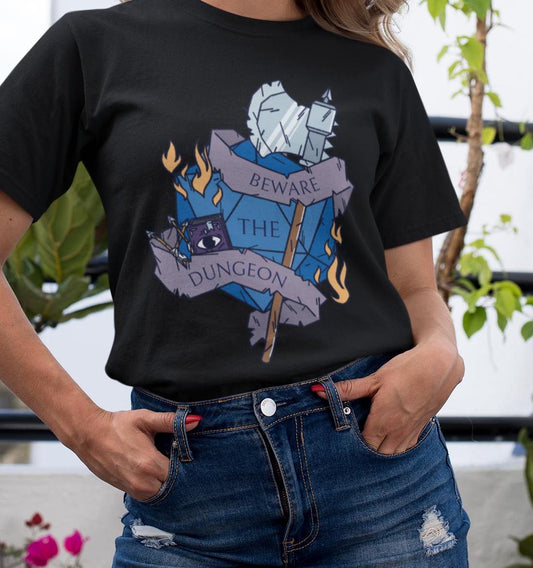 Beware the Dun– Fantasy RPG Gamer Tee - Dungeon Supplies