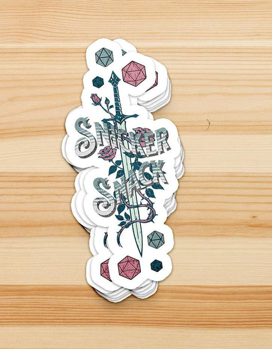 Vorpal Sword “Snicker-Snack” – Permanent Waterproof Vinyl Sticker