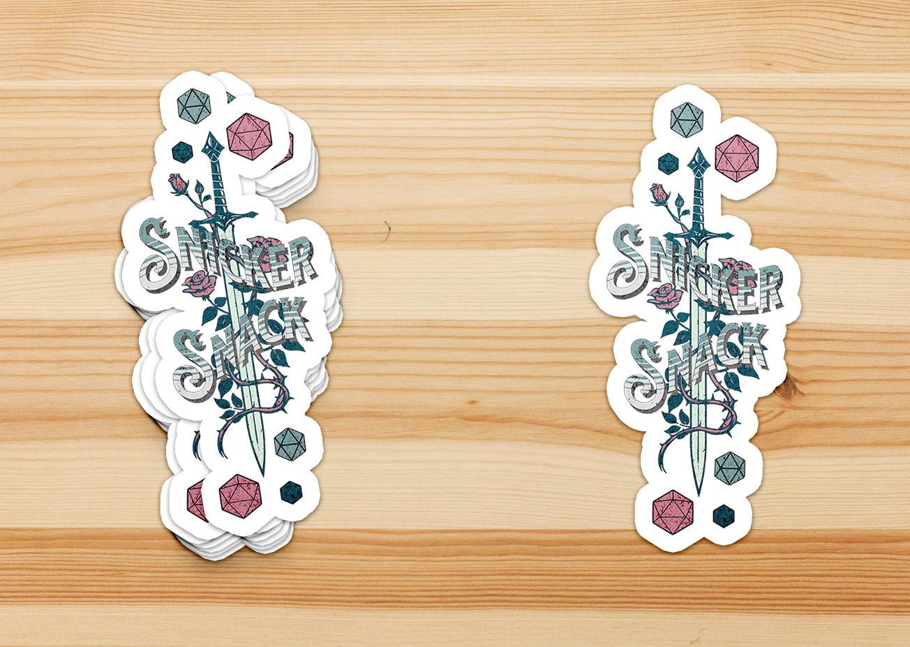 Vorpal Sword “Snicker-Snack” – Permanent Waterproof Vinyl Sticker