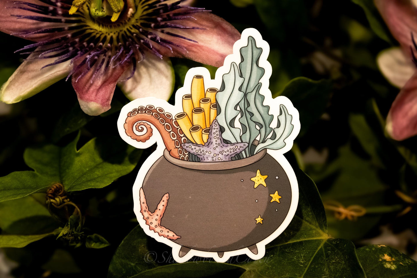 Oceanic Cauldron -  Waterproof Vinyl Sticker