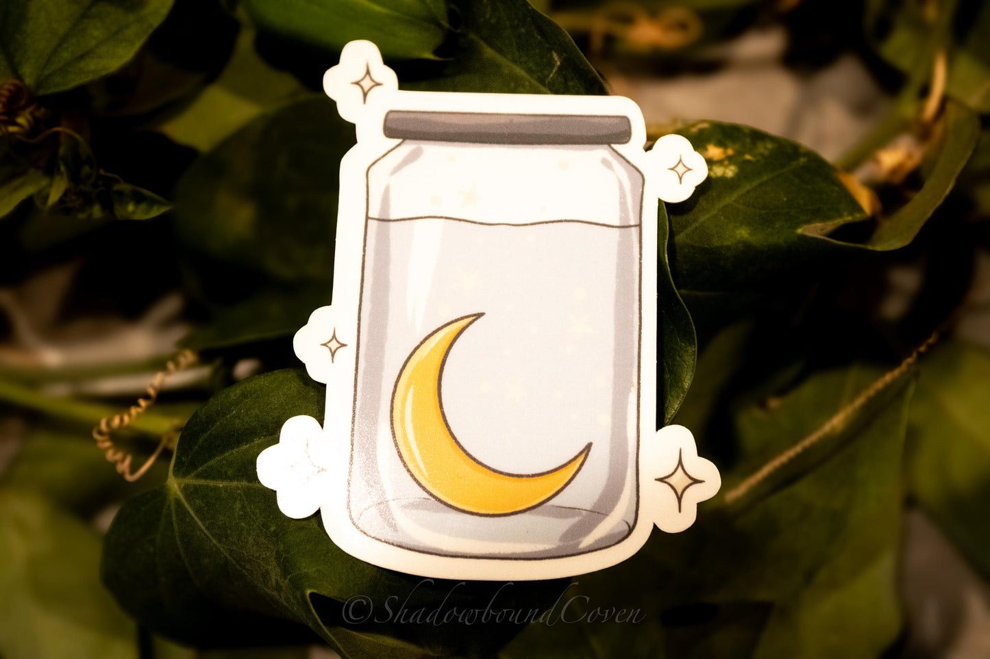 Moon Water in a Jar -  Waterproof Vinyl Sticker